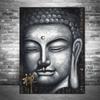Abstract Silver Buddha Canvas Pantings On The Wall Art Postes And Prints Buddhism Canvas Art Pictures Home Decoration Cuadros