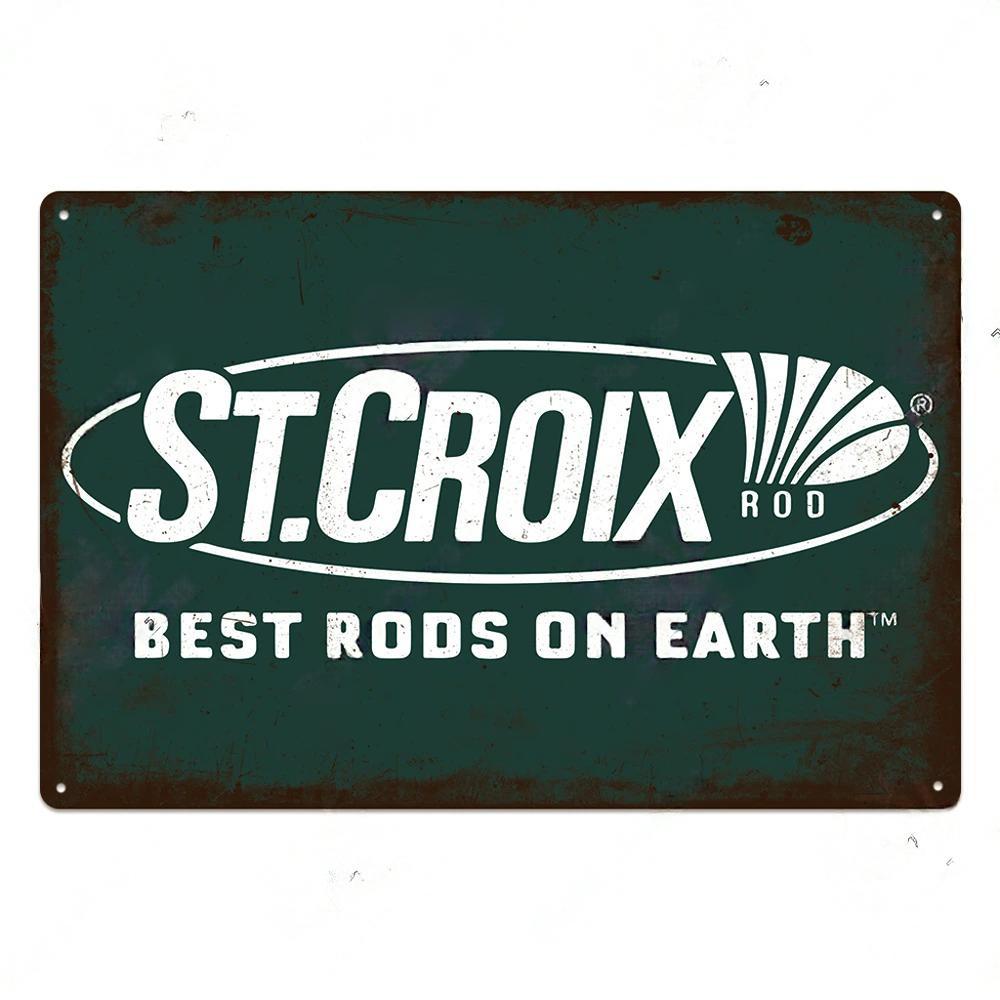 Fishing Gear Posters Vintage Metal Tin Signs Decor Retro Plaque Metal Plate Home Wall Art Room Decoration For