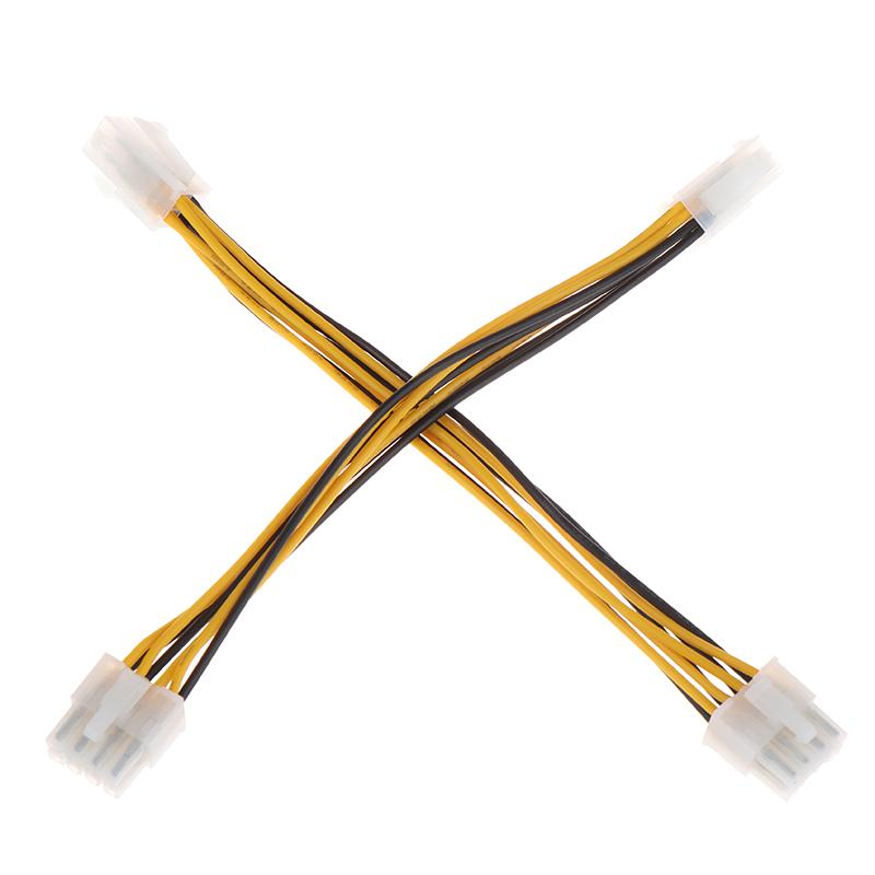 1Pc 4 Pin Male To 8 Pin Female Lead Extension To Cpu Power Converter Cable