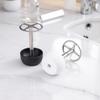 Hollow Out Design Toothbrush Holder Stainless Steel Cosmetic Brush Storage Rack  Bathroom