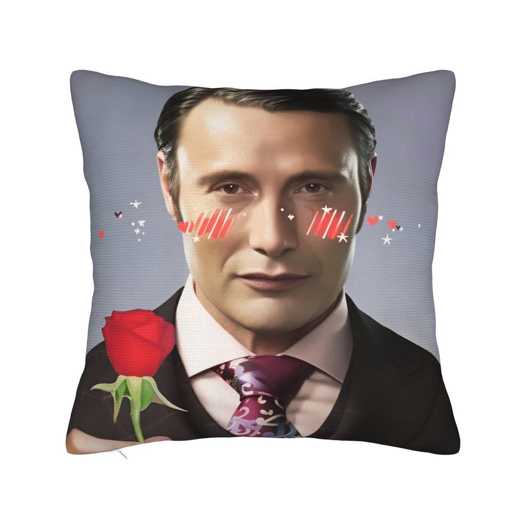 Mads Mikkelsen HHannibal Наволочка для подушки Модная наволочка для гостиной дивана Удобные наволочки Подарок