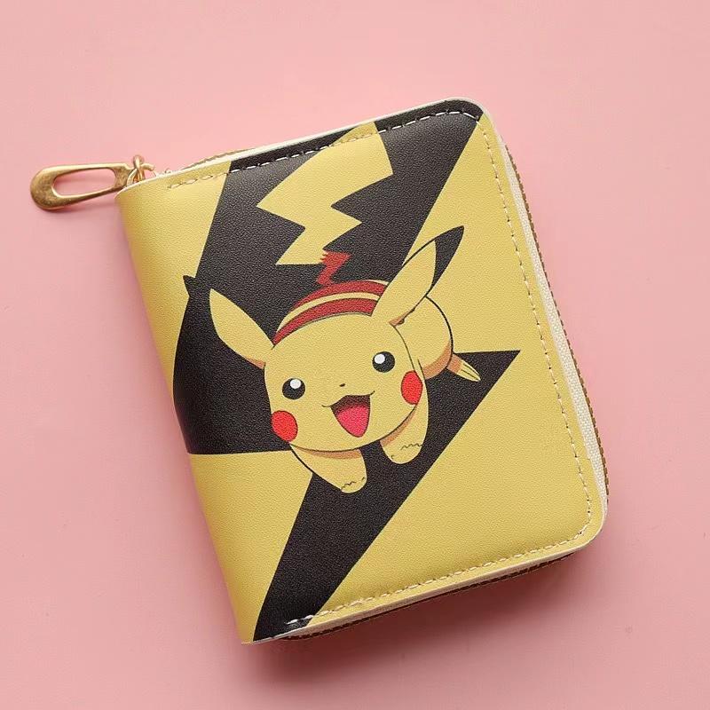 ПОСЛЕДНИЙ Кошелек Pokemon Японский Мультфильм Очаровательный Кошелек для Мелочи Вокруг Пикачу Кошельки Модный Кожаный Кошелек на Молнии Детский Подарок на День Рождения