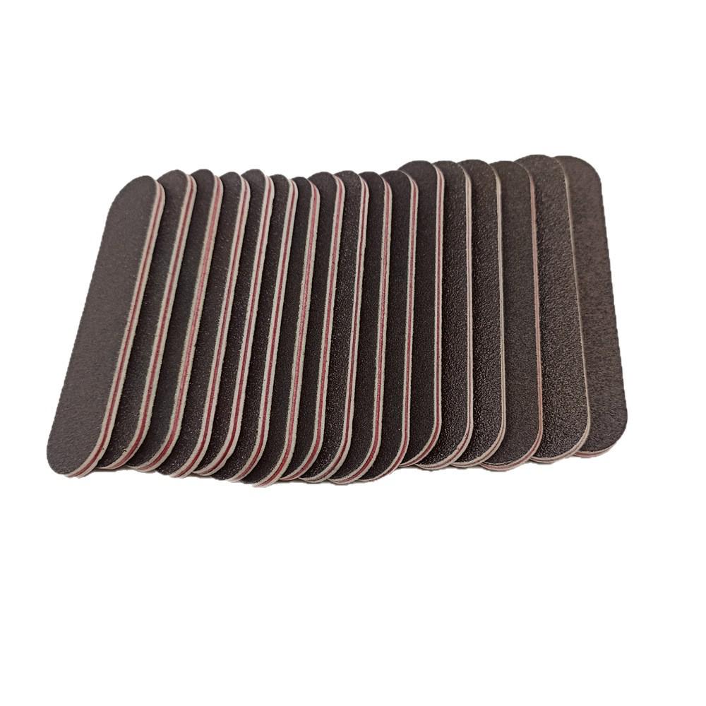 Mini Wearable Nail Art Sanding Strips - Black Surface, Red Core for Nail Removal & Polishing