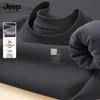 JEEP SPIRIT Men's Fleece-Lined Round Neck Pullover