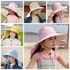 UV Protection Baby Fisherman Cap Bear Wide Brim Bucket Hat Fashion Children Sun Hat  Kids