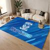 Custom Rug Warrington Wolves Pattern Print Name Text Soft Non‑Slip Floor Carpet for Home Indoor Decoration
