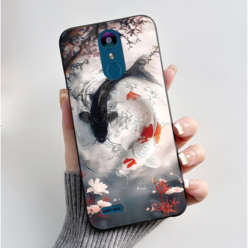 Чехол для LG K8 (2018)/Мягкий силиконовый черный чехол LG K9 2018 Вирусный стиль Рисунок Мультяшная панда, Король драконов Чехол для LG K8 K9 2018