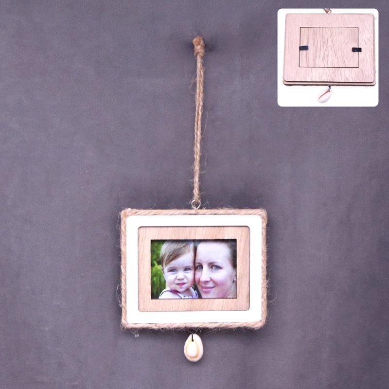 1 шт. макетная деревянная фоторамка, подвеска на дереве, висит дома? Подарки Орнаменты Украшения Дом