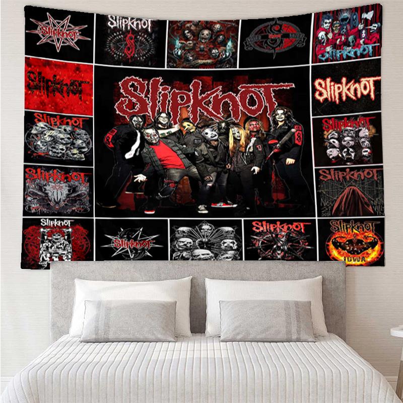1PC Rock Metal Music Band Collage K-pop music group Tapestry Accessories for Bedroom,Livingroom, dormitory Room Wall Decor Fan Birthday Gifts