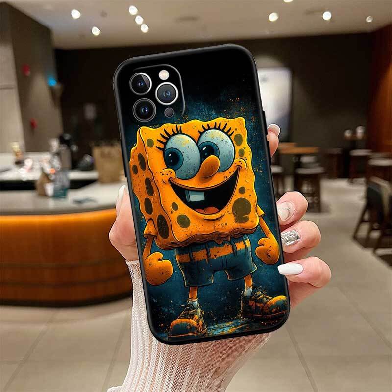 Cartoon SpongeBob Phone Case for Xiaomi Poco C40 C51 C50 C55 C65 C71 C75 C85 F8 F7 F6 F5 F3 F2 X7 X6 X4 X3 X2 M7 M6 M5 M4 M3 M2 Pro