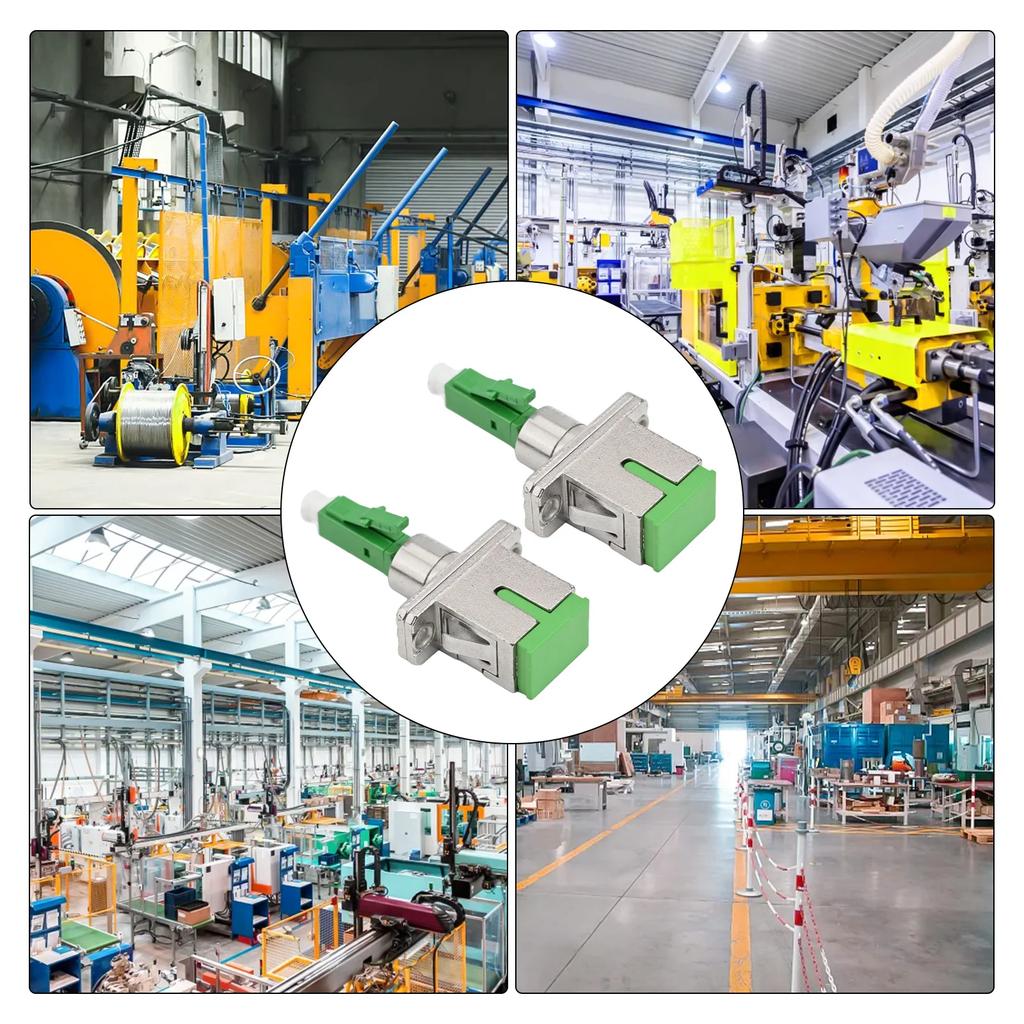 2PCS For SC For APC Female To For LC For APC Male Fibre Optic Adapter For Seamless Connection In Networking And Data Systems