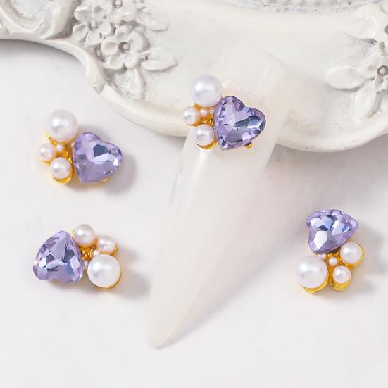 10 шт. трехмерные роскошные изысканные блестящие украшения для ногтей «сделай сам» из искусственного жемчуга дизайн ногтей Nail-Beauty Nail Art