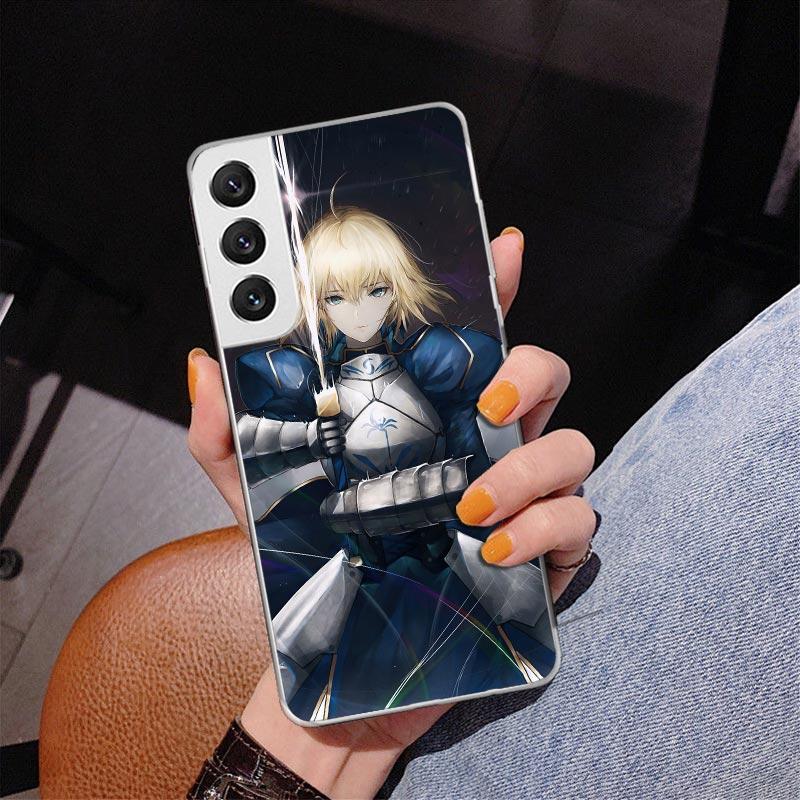 Чехол для телефона Fate Zero Stay Night Saber Phnoe для Samsung Galaxy S26 S25 Edge S23 S24 Ultra S22 Plus S21 S20 FE Уникальная крышка Мягкий чехол