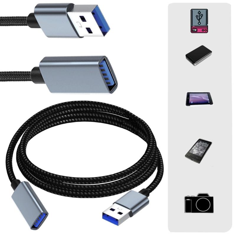 Highly Speed USB3.0 Extension Cable USB A Male to Female USB3.0 Extender for 5Gbps Fast Data Transfer and 5V2A Charging