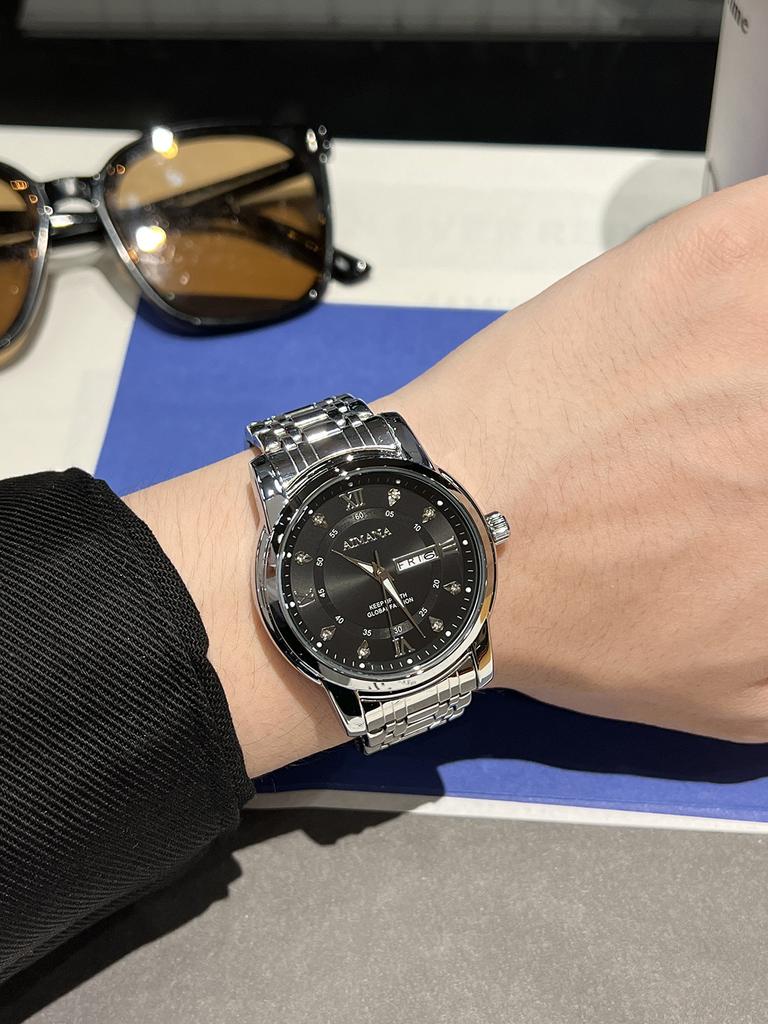 Original Luxury Watch for Men Date Week Waterproof Luminous Man Watch Stainless Steel Quartz Business Men's Watches