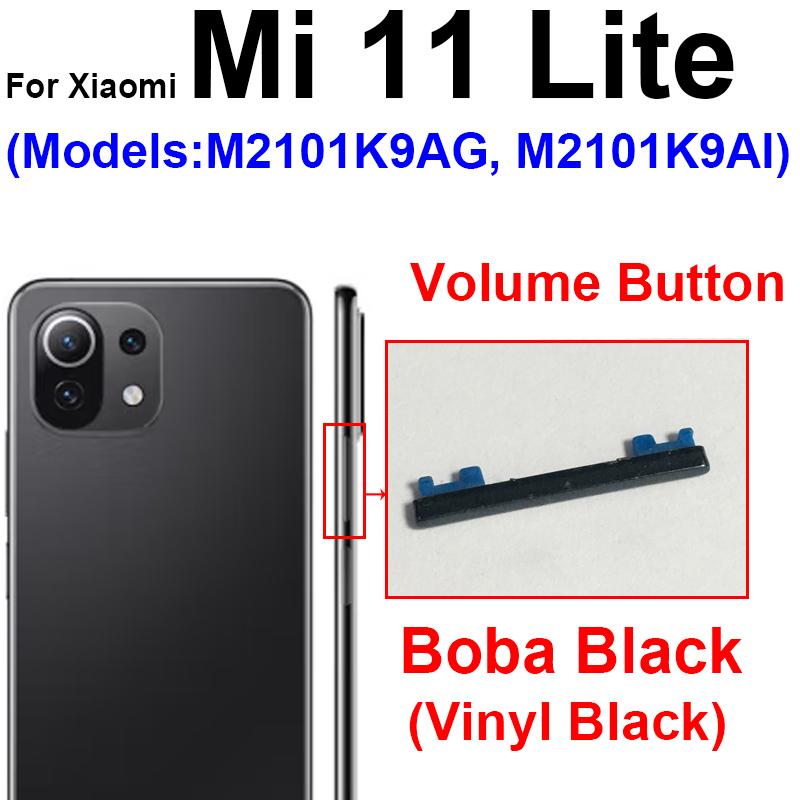 Кнопка питания, громкости, боковая кнопка для Xiaomi Mi 11 Mi 11 Pro Mi 11 Ultra Mi 11 Lite Mi 11 5G Ключевые детали переключателя управления питанием и громкостью