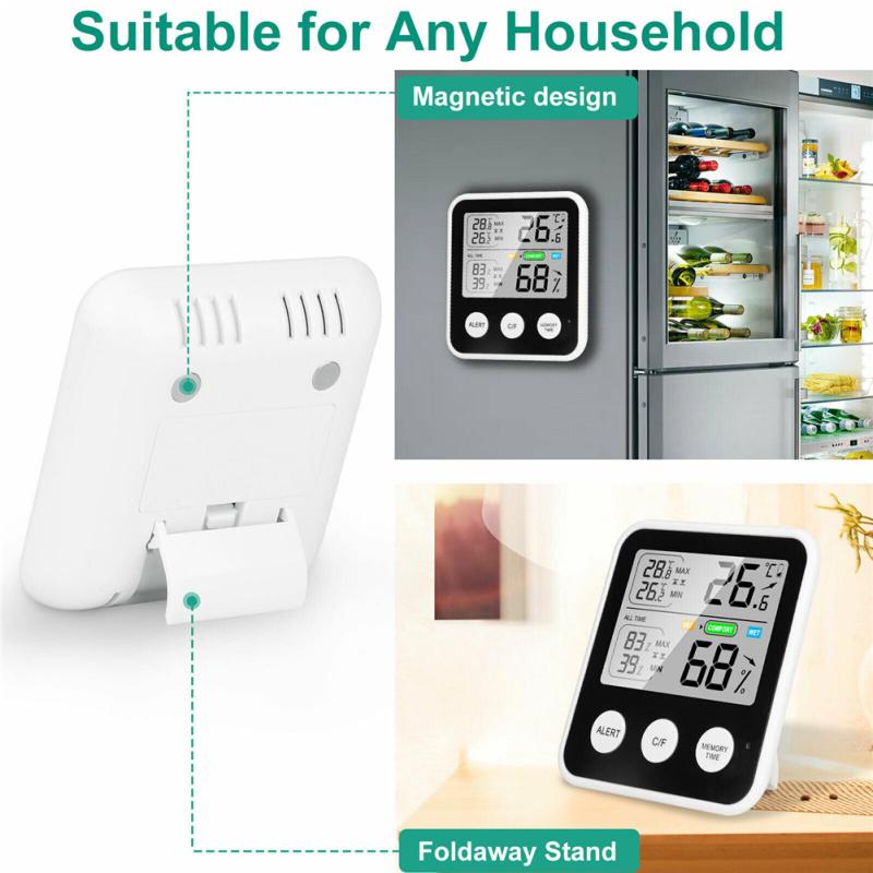 Термометр Высокоточный цифровой ЖК-гигрометр измеритель температуры и влажности для внутреннего и наружного применения
