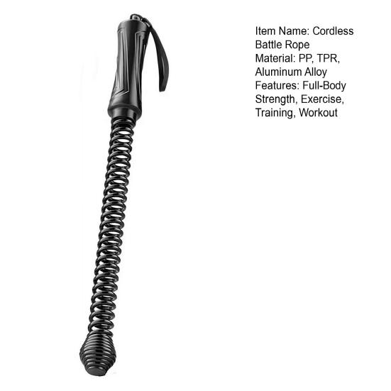 Бесканатная боевая веревка для домашнего спортзала Беспроводная утяжеленная тренировочная веревка для ВИИТ Упражнения для всего тела Фитнес-оборудование для мужчин и женщин