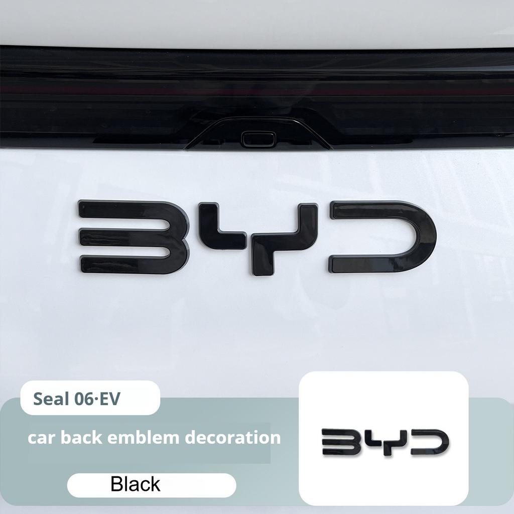 Для BYD Seal 06 DMI Seal 06 EV Модификация Переднего Эмблемы Автомобиля Черный Воин Значок Автомобиля Стили Покрытия Логотип из Углеродного Волокна