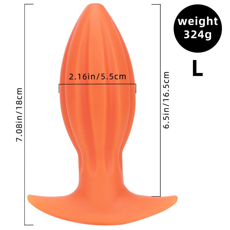 Присоска Задний Двор Большой Анальный Плаг Фистинг Тренировка Мягкое Анальное Расширение Силиконовый Увеличенный Анальный Плаг Дилдо