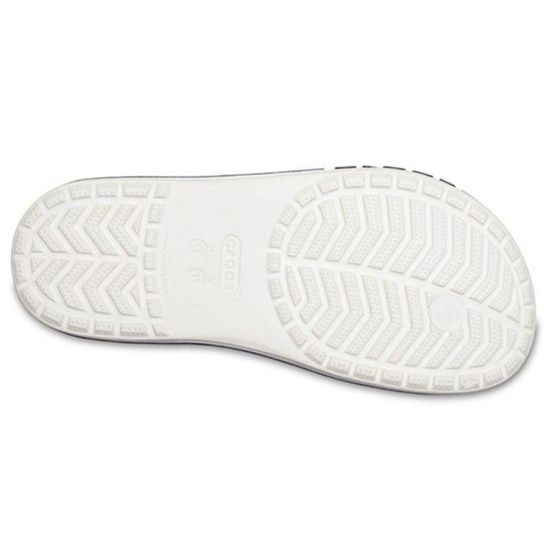 Crocs Bayaband Простые удобные спортивные шлепанцы для улицы, дышащие, от натирания, унисекс, белый с синим 205393-126