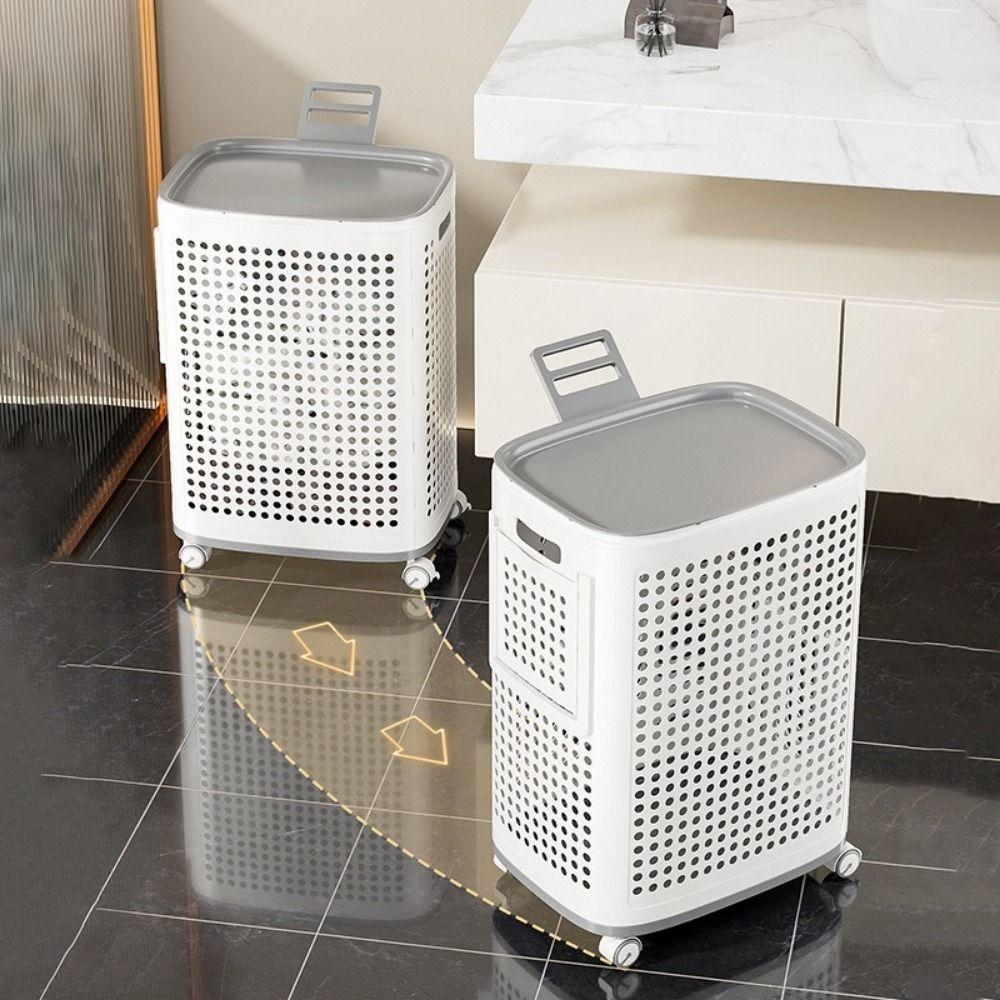 Plastic Folding Dirty Clothes Basket Large Capacity Dirty Clothes Bucket Laundry Room