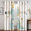 3D Детские Радужные Шторы Мультяшные Животные Динозавр Зайчик Шторы Мальчики Девочки Комната Спальня Гостиная Декоративные Шторы