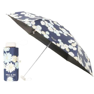 PAUL JOE ACCESSOIRES Складной УФ-защита от жары Подходит для солнечной и дождливой погоды Хризантема 12479 Хризантема Темно-синий и (Пол и Джо) Зонт от солнца, 100% защита,