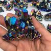 Natural Crystal Electroplating Colorful Colorful Crystal Cluster Decoration Rough Stone Vug Degaussing