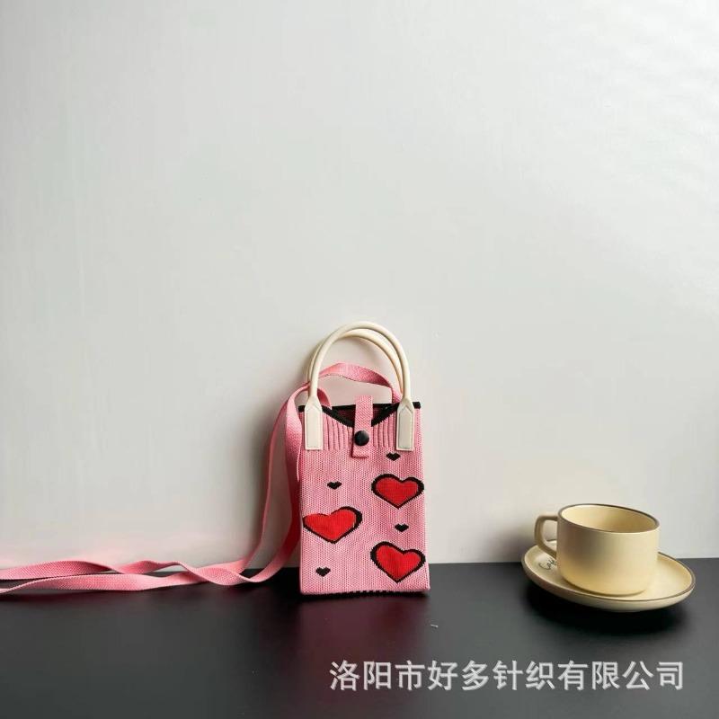 Премиальный сенсорный ns сумка для мобильного телефона новая мультяшная вязаная сумка дофаминовая ниша универсальная сумка-мессенджер через плечо сумочка