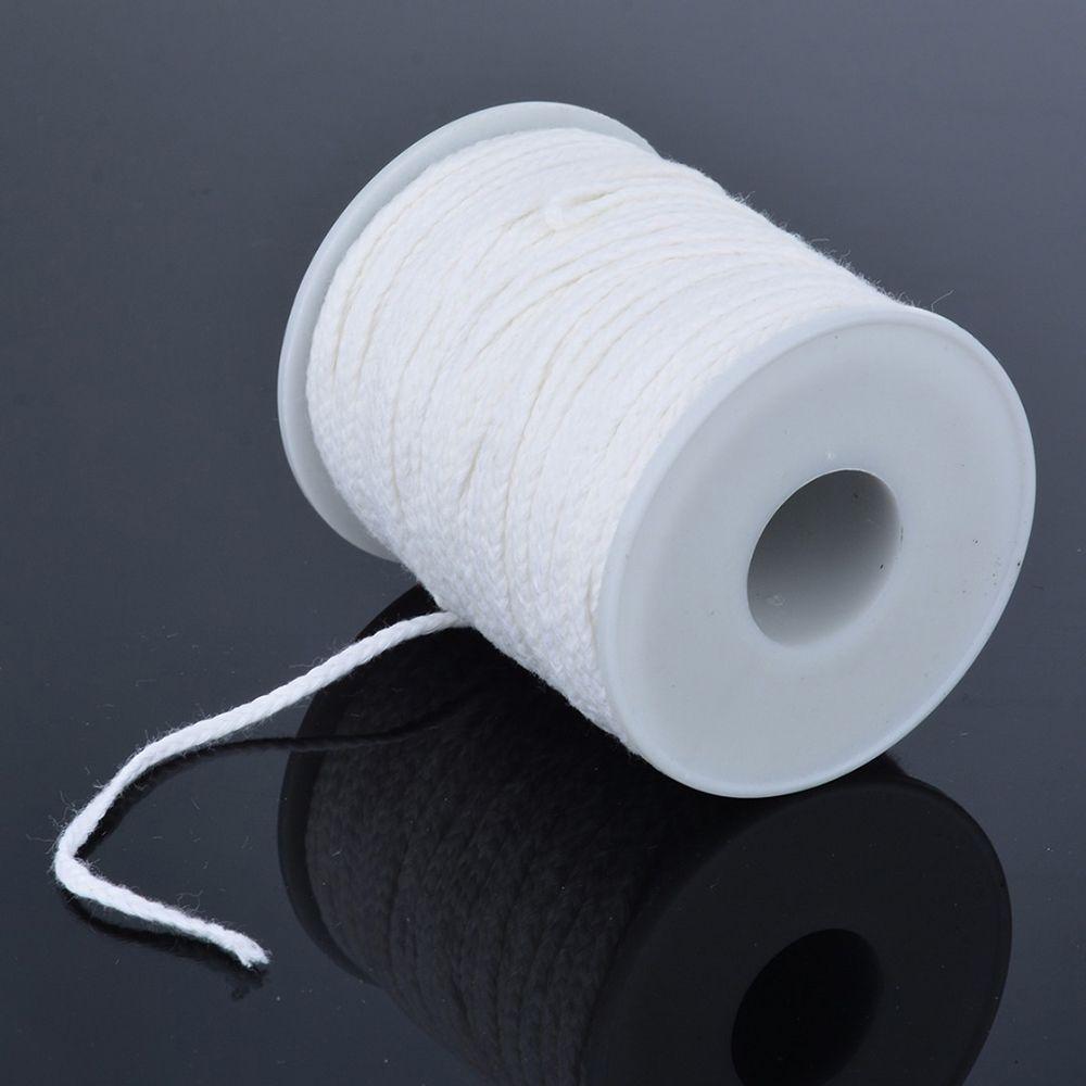 Party Oil Lamps Making Supplies Candlestick Sustainer Tabs Cotton Wick Wax Candle Core Square Braid