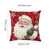 4Pcs Snowman Christmas Pillow Covers Xmas Tree Throw Cushion Case Holiday Cushion Cover  Bedroom