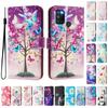 Butterfly Tree Luxury Painted Leather Case Wallet Book Style Cover for Oppo A72/A52/A92 4G,A36 4G,Reno 8/9,Realme 8/9/10/11/12...