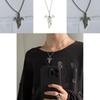 Gothic Vampire Bloodsucker Pendant Chain With Wing Design For Cosplay Costumes