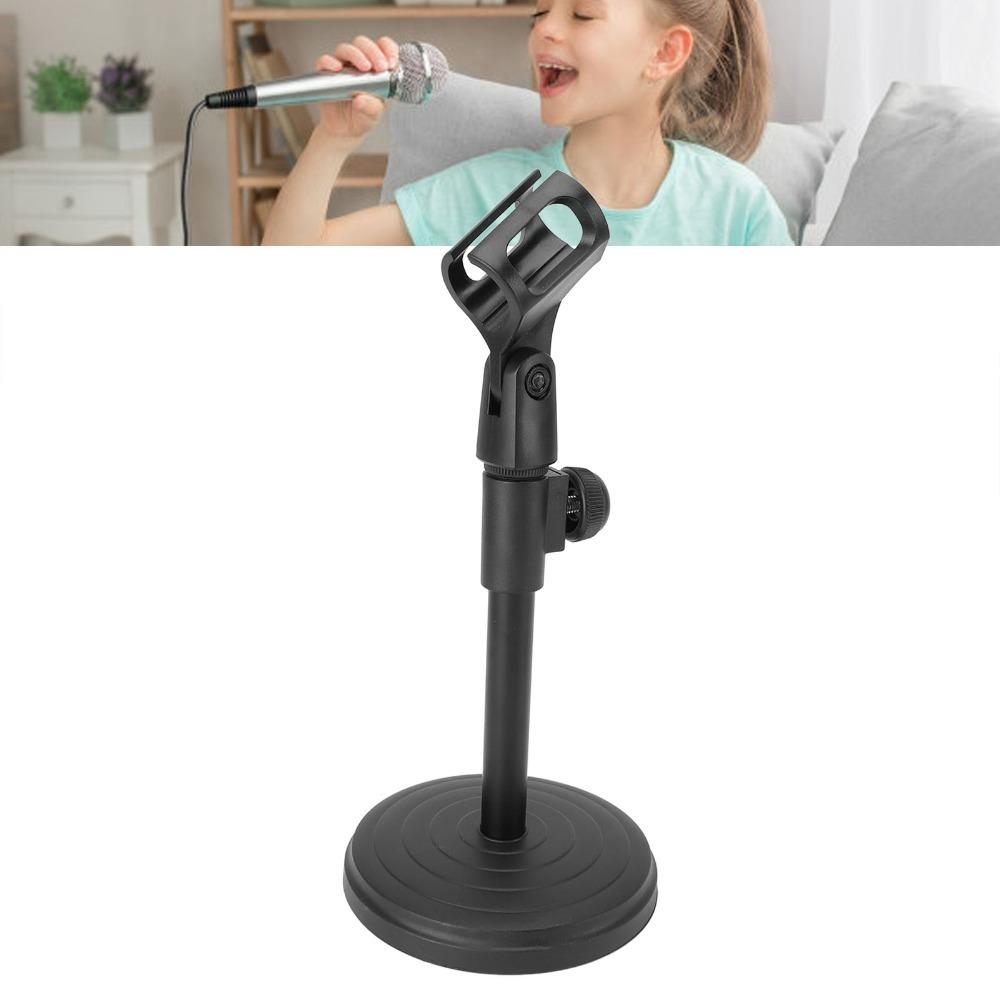 With Clip and Base Desk Lifting Mic Holder Conference Microphone Stand for Meetings