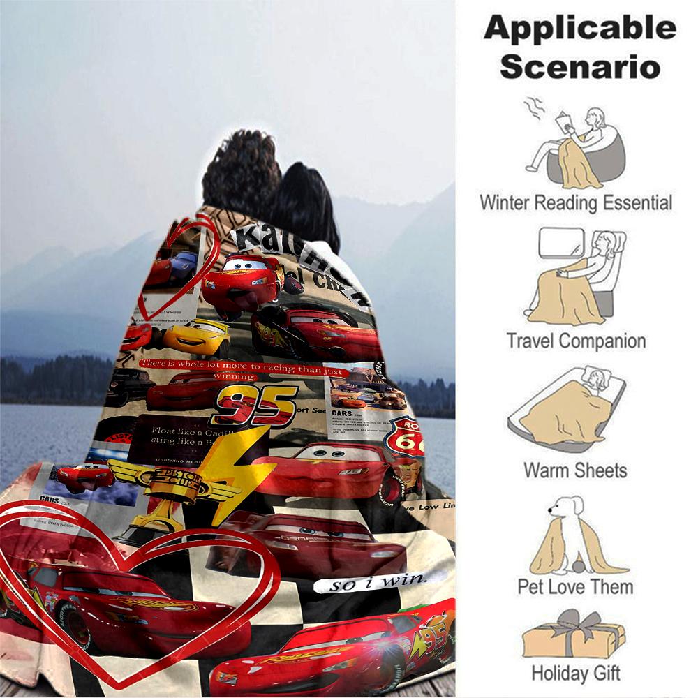 Cars Movie Collage Blanket Soft Throw Blanket For Home Bedroom Bed Sofa Travel Office Solid Christmas Blanket