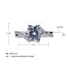 Jewelry Imitation Mozzarella Diamond Ring For Women, Adjustable Opening, Light Luxury High-End Zircon Ring
