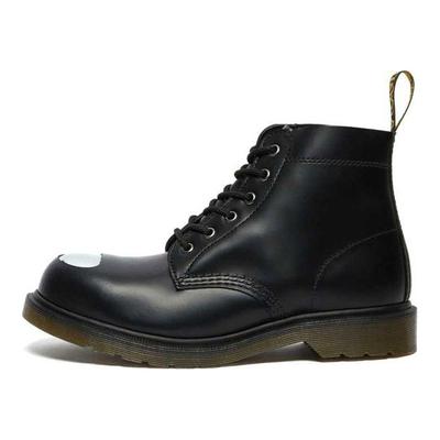 Доктор. Dr. Martens 101 Кожаные Универсальные Короткие Ботинки для Активного Отдыха Унисекс Черный 26660001
