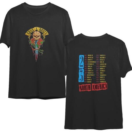 Guns And Roses Tshirt, Guns N' Roses Shirt, World Tour 2023 Tshirt Tees Top2 Sided