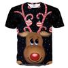 Funny Santa Claus Short Sleeve T-shirts Men Fashion 3D Print Celebrate The Holidays T-shirt Interesting Christmas Gift