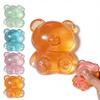 Glitter Duck Squishy Stress Relief Toy | Tpr Material | Random Color | Soft Squeeze Fidget Toy For Anxiety Relief | Portable