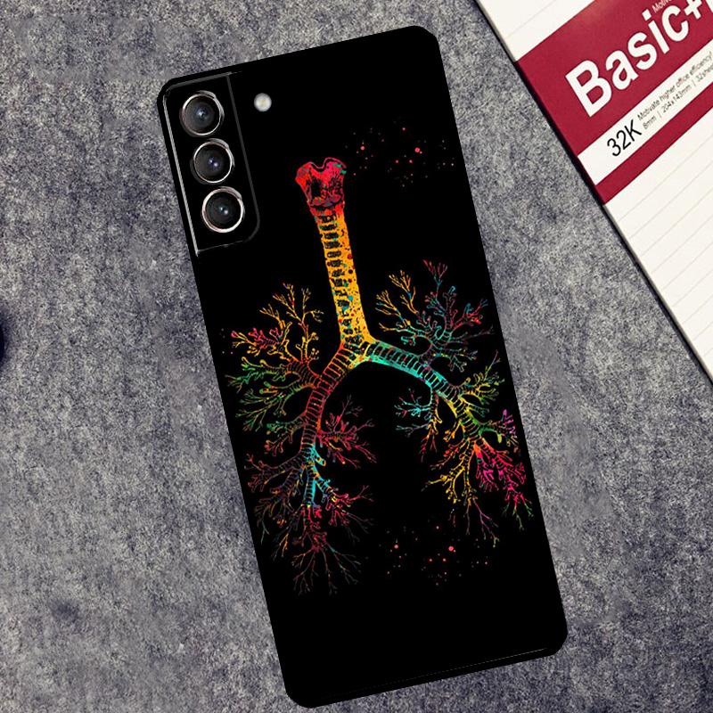 Человеческое Сердце Мозг Легкие Чехол Для Samsung Galaxy S24 S26 Ultra S10 S20 S21 S22 S23 Plus S25 FE S25 Ultra Чехол Coque