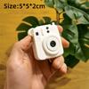 Mini Camera Photo Holder Keychain 1 Inch Picture Display Decorative Camera Keyring Collection Keepsake Gift