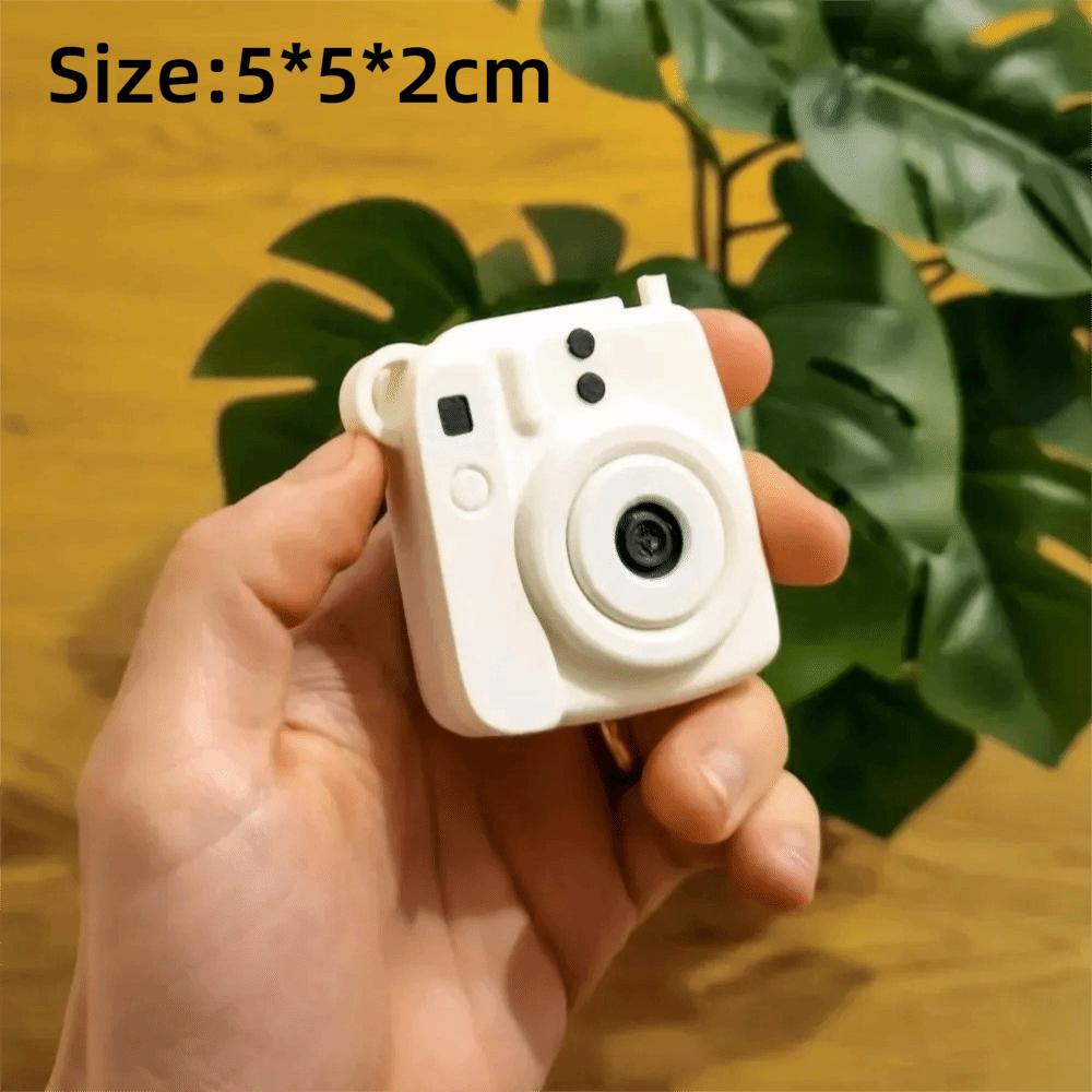 Mini Camera Photo Holder Keychain 1 Inch Picture Display Decorative Camera Keyring Collection Keepsake Gift