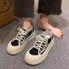 2024 New Spring Summer Autumn Korean Version of Canvas Shoes Fashion Ladies Casual Breathable Platform Shoes