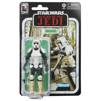 Hasbro Звездные войны Черная серия Байкер-скаут, Звездные войны Эпизод 6: 40-летие фильма «Возвращение джедая», 6-дюймовая фигурка (15см) Фигурка, Возраст 4 года и старше,