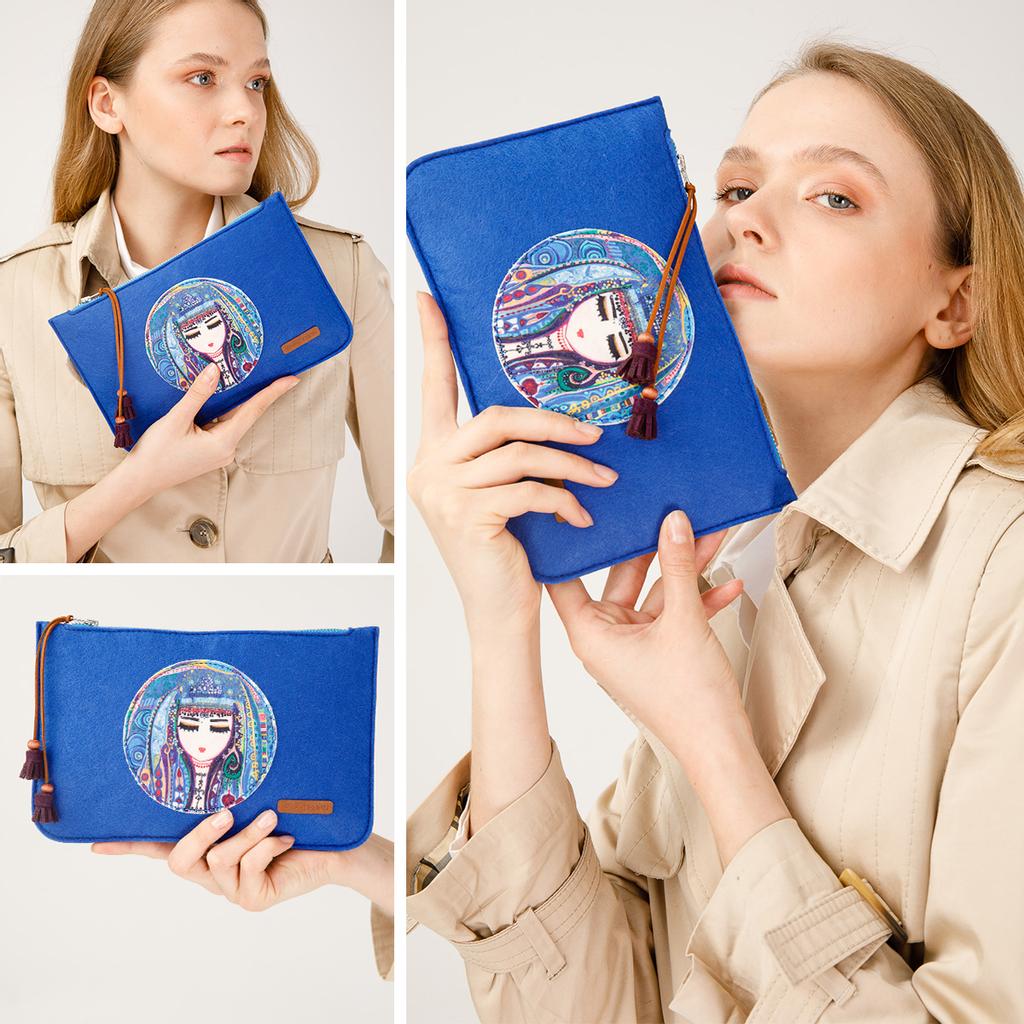 Biggdesign Фетровая сумочка цвета голубой воды