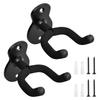 Guitar Hanger Wall Mount 2 Pieces Guitar with Mounting Screws Guitar Bracket with Protective Sponge Suitable for Ukulele and Other Musical Instruments