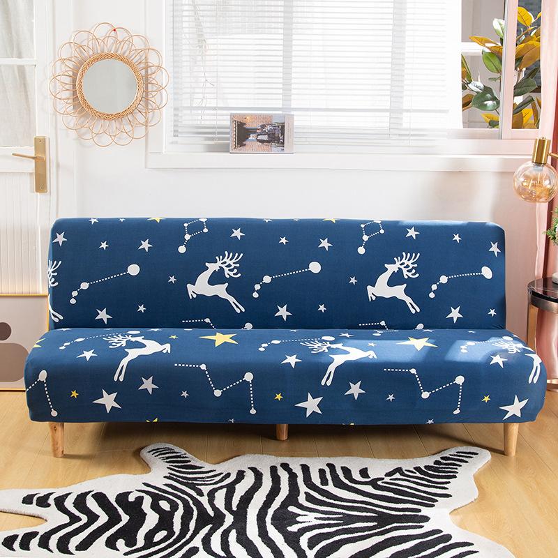 All-Inclusive Folding Sofa Bed Cover Stretch One-Piece Sofa Cover Without Armrest Can Be Used Directly