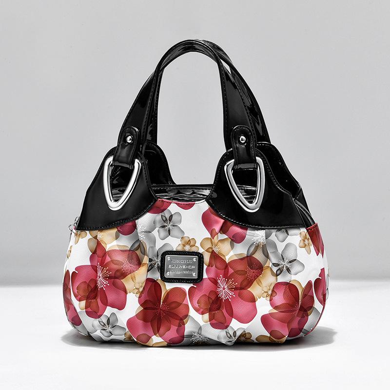 Retro Totes Bags for Women Trendy Vintage Print Flower Handbag Female